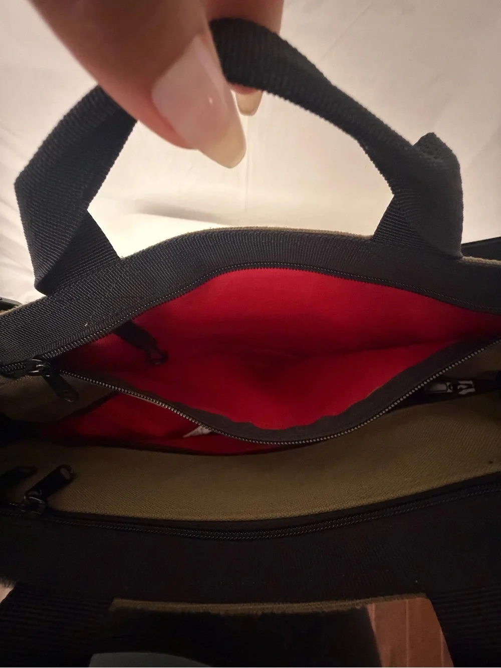 Wise-Walker Nomadic Olive Canvas Tote Shoulder Bag Unisex (F273)